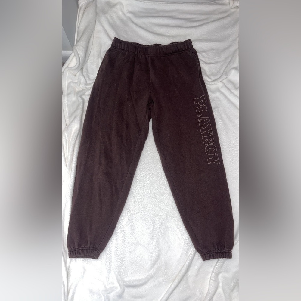 Cotton brown sweatpants